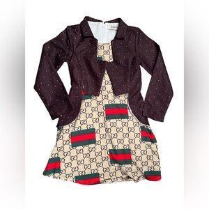 Ramole Girls Jacquard Fashion Dress